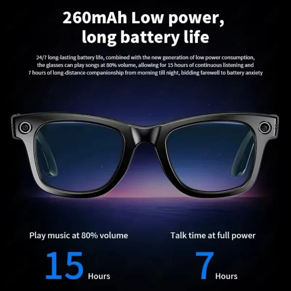 S205e231724754fa2bdf31fd6f0069c59L.webp AI Smart Glasses with 8MP Camera Video Recording 100+ Languages Translation Sunglasses Bluetooth Call Music Play Men Women 2025