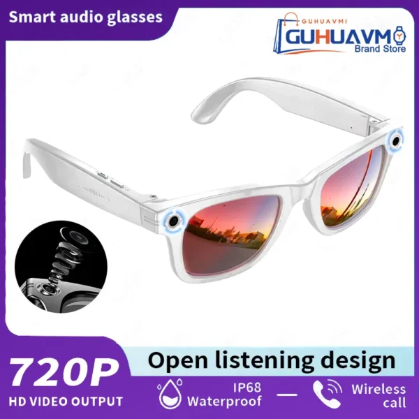 S4f4805a181e94590aef52956bb5f9531k.webp AI Smart Glasses with 8MP Camera Video Recording 100+ Languages Translation Sunglasses Bluetooth Call Music Play Men Women 2025