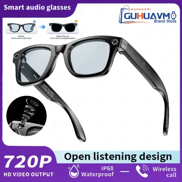 S81736e09637b4ecc98e2e4af6e44ac40A.webp AI Smart Glasses with 8MP Camera Video Recording 100+ Languages Translation Sunglasses Bluetooth Call Music Play Men Women 2025