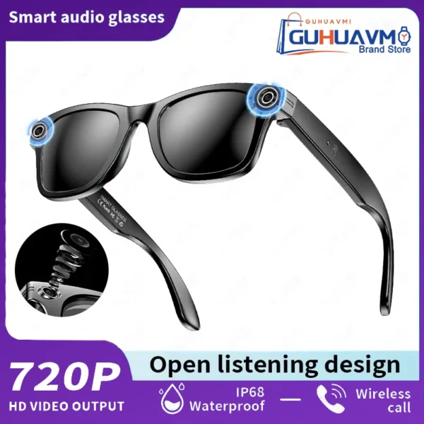 Sa660ee7ec84e4a11bf58529c7e207972M.webp AI Smart Glasses with 8MP Camera Video Recording 100+ Languages Translation Sunglasses Bluetooth Call Music Play Men Women 2025